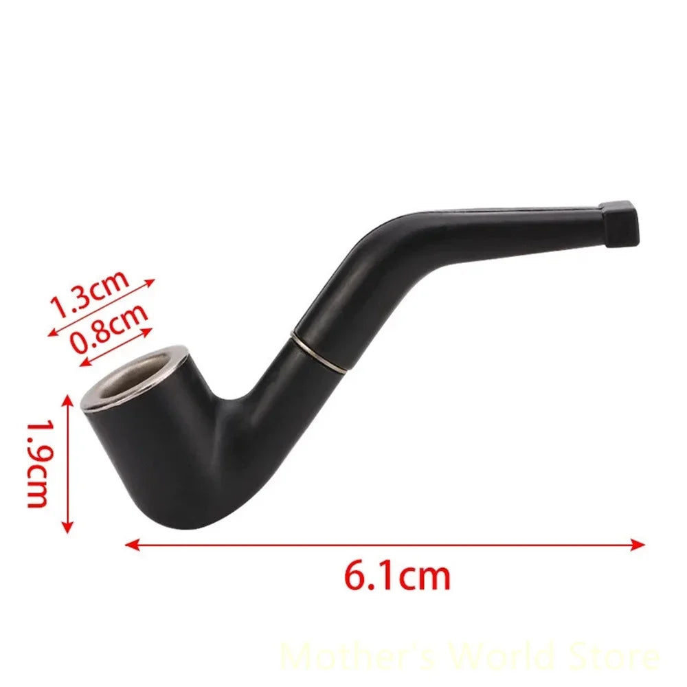 1 Pcs Pipe Black Hookah Durable Mini Delicate Smoking Pipe Tobacco