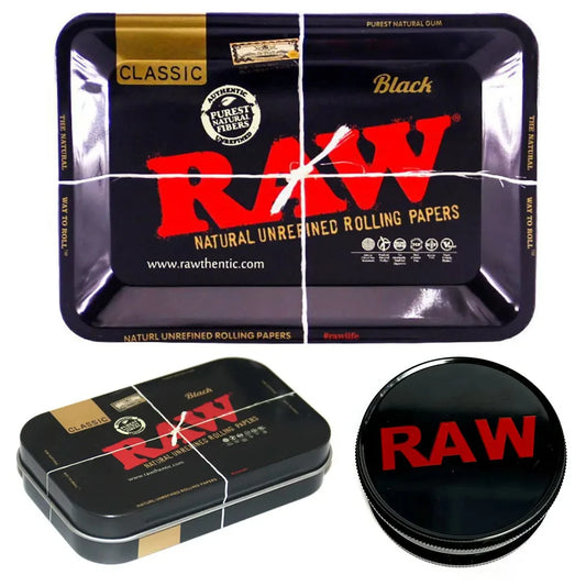 18x12.5cm Metal Tobacco Rolling Tray Kit 60MM Plastics Herbal Grinder