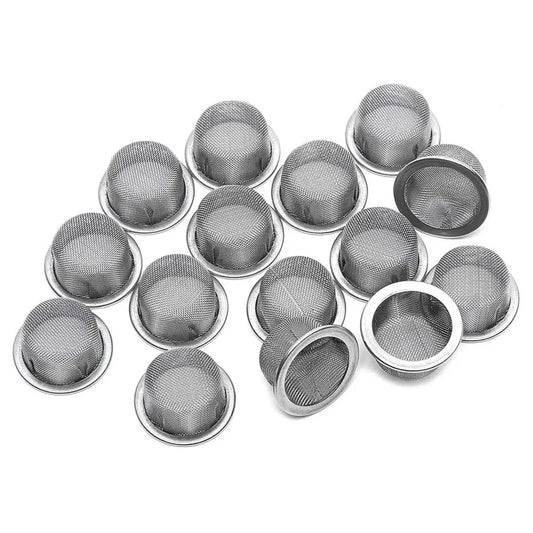 16mm Diameter Tobacco Smoking Pipe Metal Filter 10/20/50Pcs Stainless